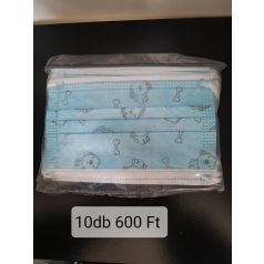 4 rétegű gyerek szájmaszk 10 db