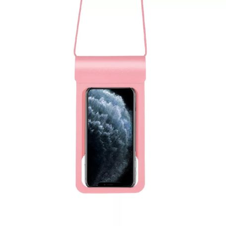 Vízálló védőtok okostelefonhoz 5.5" - 6.5" Rózsaszín